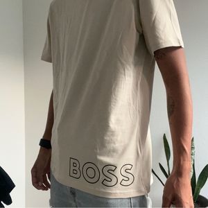 brand new BOSS identity logo print tshirt